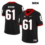 Men's Georgia Bulldogs NCAA #61 Blake Watson Nike Stitched Black Legend Authentic College Football Jersey FAV1154NL